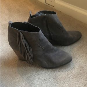 Steve Madden Grey Suede Booties